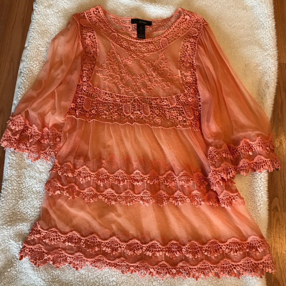Sheer lacy top